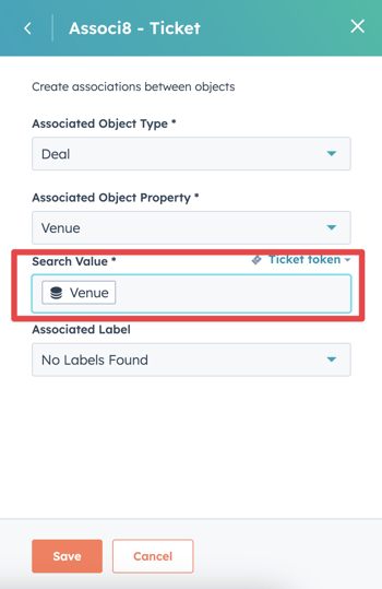 Set Associ8 Search Value