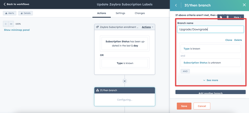 Zaybra Subscription Workflow