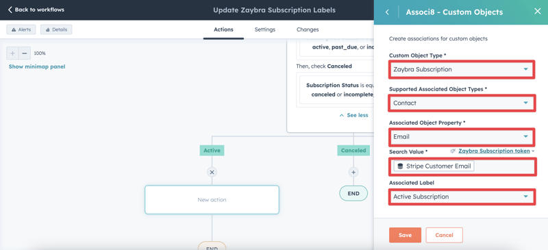 Update Zaybra Subscription label with Associ8