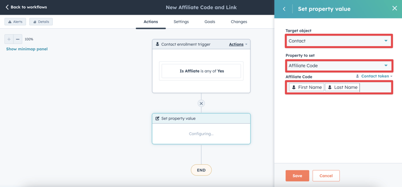 HubSpot Set Property Value