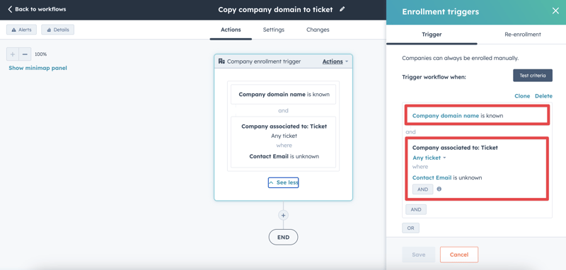 HubSpot Company Workflow