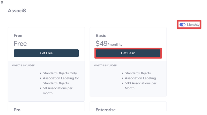 How to pick a new subscription plan in the hapily admin portal