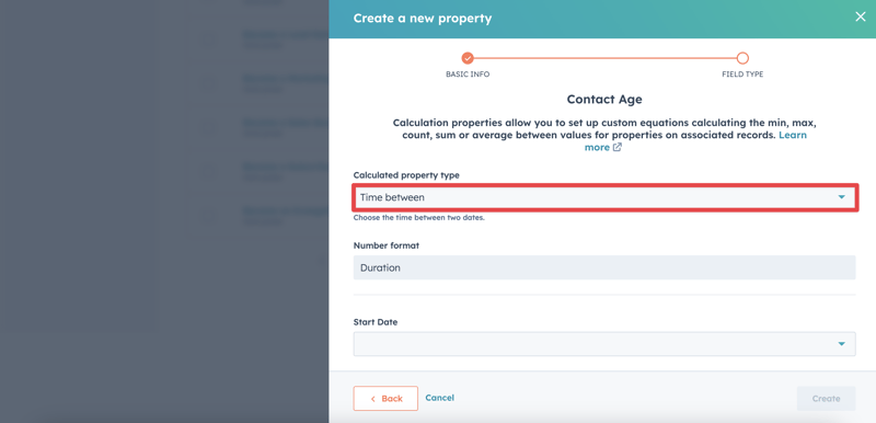 How to create a contact age property in HubSpot