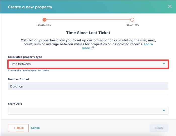 HubSpot how to calculate the time between two dates