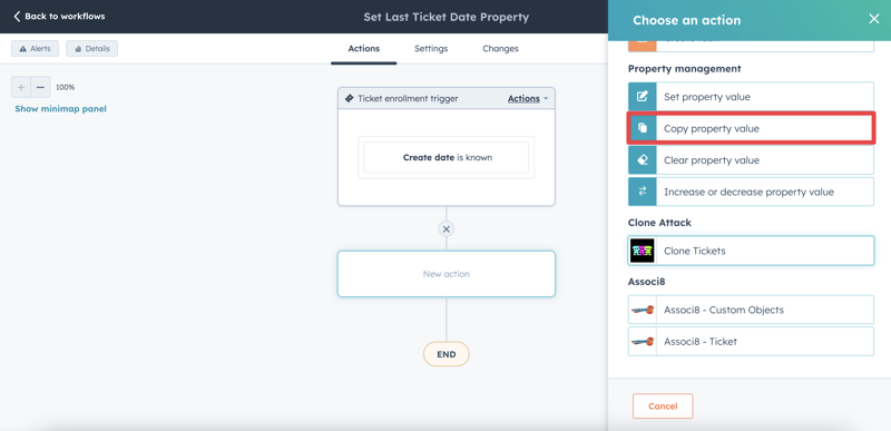 How to set up a time between property in HubSpot