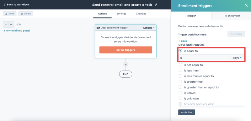 HubSpot how to use the today's date property to send emails