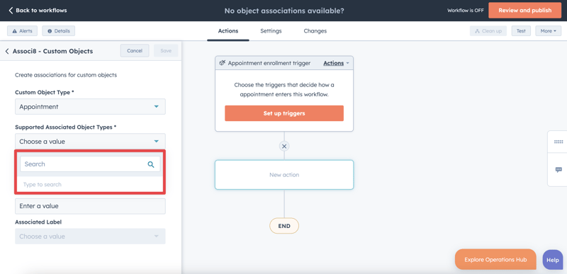 How to enable object associations in HubSpot