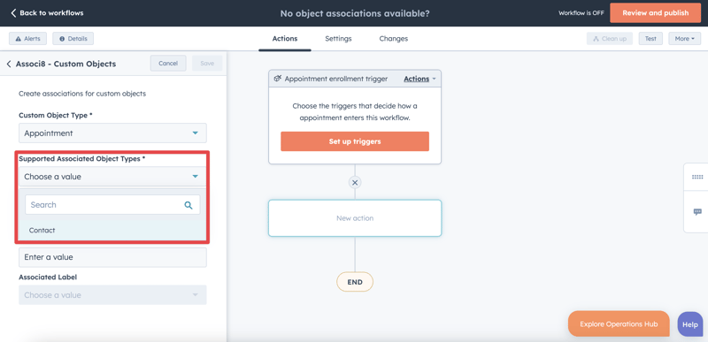 Enabling object associations in HubSpot for Associ8