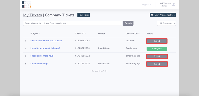 Customer Service Portal How to hide tickets from the customer's view