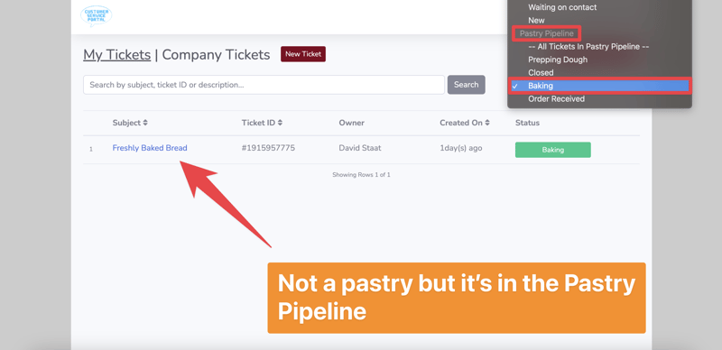 HubSpot How customers can filter tickets in the customer portal