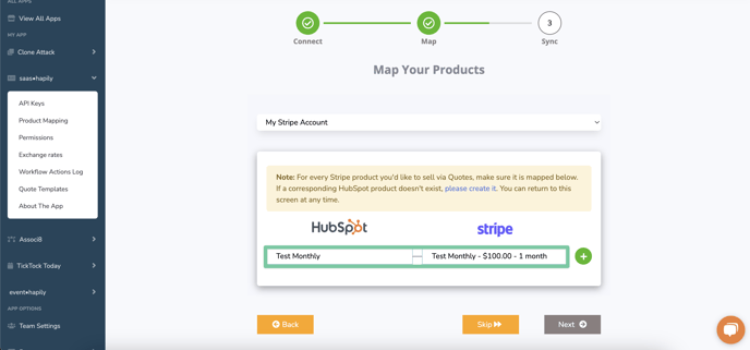 HubSpot Stripe data sync