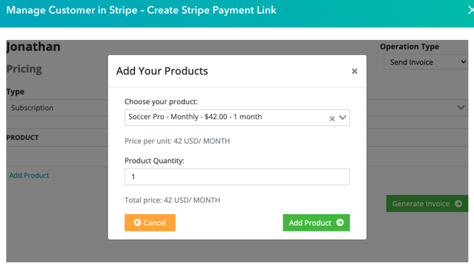 Adding products