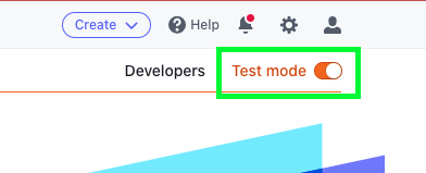 Stripe test mode switch
