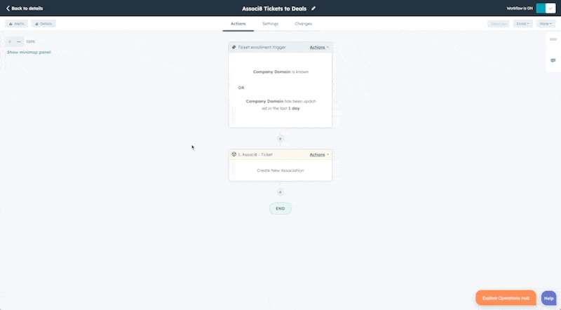 Finding the server response in HubSpot workflow enrollment history