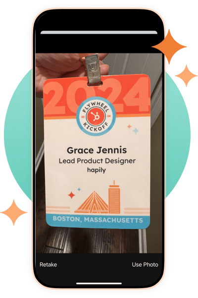 Lead Capture Badge Scan with Circle 2x