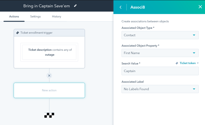 Associ8 field values