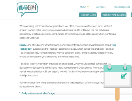 How HubGem is Using Tick Tock Today for Education Clients