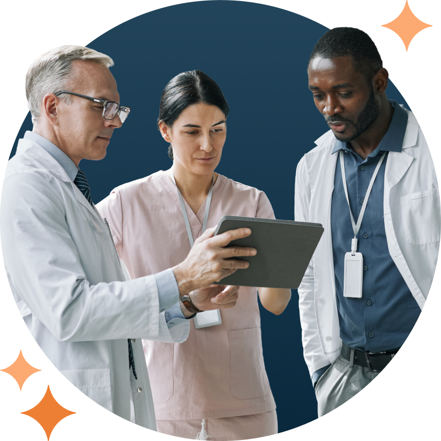 People in White Coats Sparkles